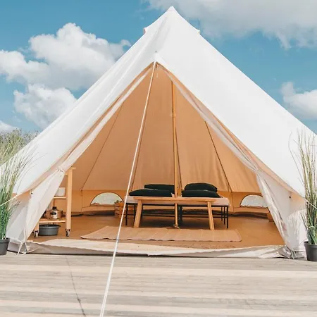 キャンプ場 Strandcamping Corfwater - Safaritenten En Safarilodges *